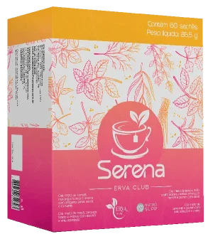 Chá Serena - ErvaClub - Caixa com 60 sachês